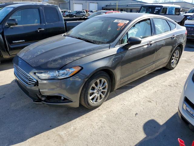 FORD FUSION S 2017 with VIN 3FA6P0G71HR161483 - Photo from auction
