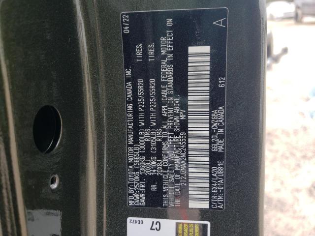 Photo 14 from auction – 2022 LEXUS RX 350 with VIN 2T2JZMAA2NC245559