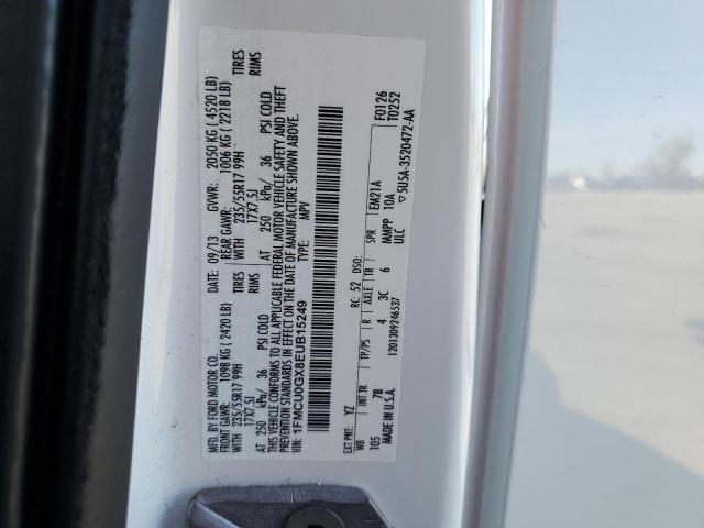 Photo 14 from auction – 2014 FORD ESCAPE SE with VIN 1FMCU0GX8EUB15249