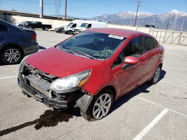 KIA RIO LX 2014 with VIN KNADM4A30E6344144 - Photo from auction