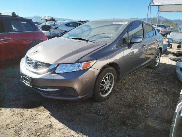 HONDA CIVIC LX 2013 with VIN 19XFB2F57DE225418 - Photo from auction
