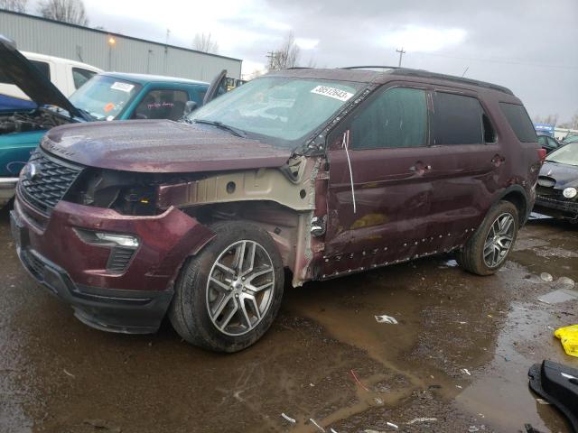 FORD EXPLORER S 2018 with VIN 1FM5K8GT2JGB45026 - Photo from auction