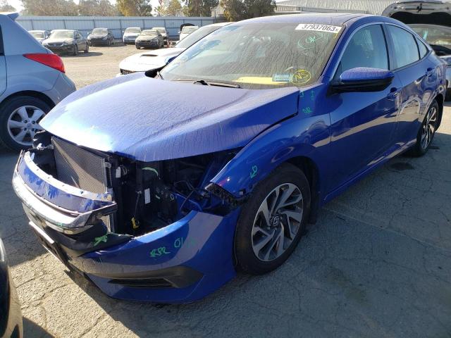 HONDA CIVIC EX 2018 with VIN 2HGFC2F76JH590737 - Photo from auction