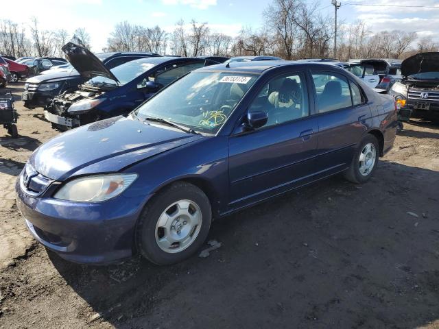Photo 1 from auction – 2005 HONDA CIVIC HYBR with VIN JHMES95685S014112