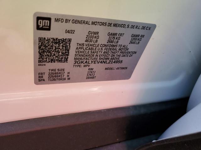 Photo 14 from auction – 2022 GMC TERRAIN AT with VIN 3GKALYEV4NL214955