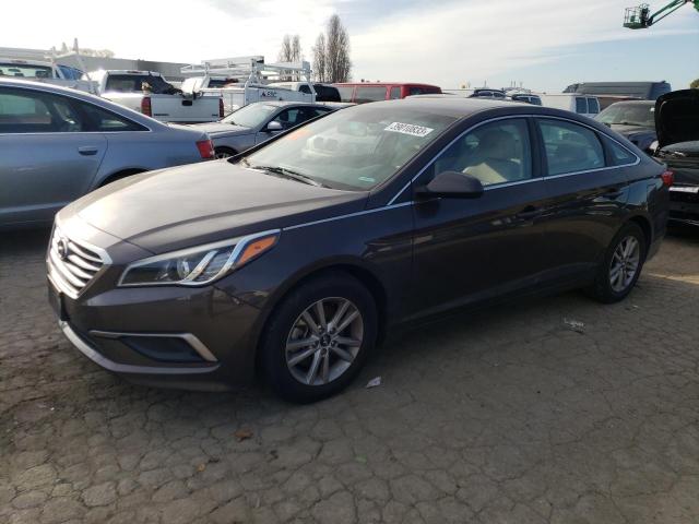 HYUNDAI SONATA SE 2017 with VIN 5NPE24AF1HH444495 - Photo from auction