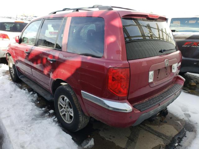 Photo 2 from auction – 2003 HONDA PILOT EXL with VIN 2HKYF18643H541141