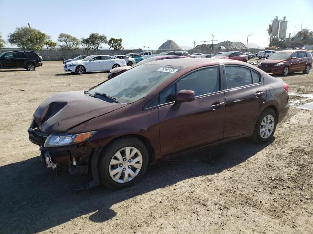 Zdjęcie 1 z aukcji – 2012 HONDA CIVIC LX z VIN 2HGFB2F50CH588907