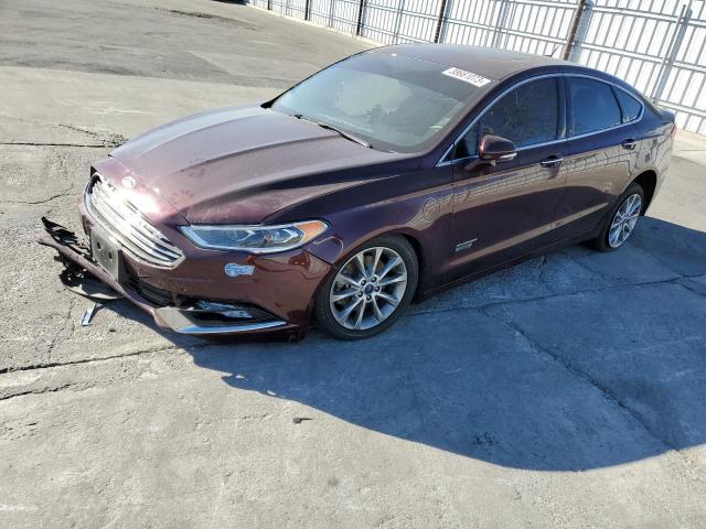 FORD FUSION SE 2017 with VIN 3FA6P0PU6HR409927 - Photo from auction
