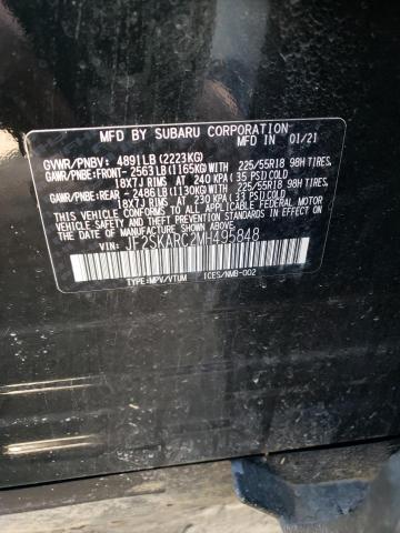 Photo 14 from auction – 2021 SUBARU FORESTER S with VIN JF2SKARC2MH495848