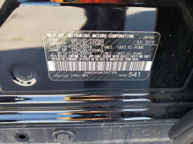 Photo 14 from auction – 2019 MITSUBISHI OUTLANDER with VIN JA4AD3A34KZ007366