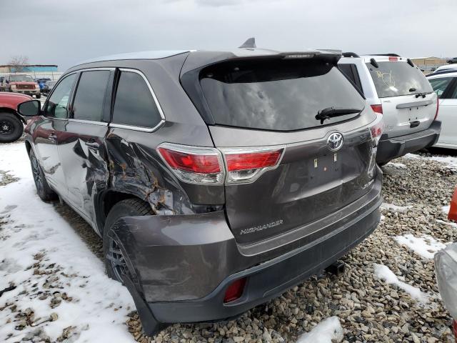 Photo 2 from auction – 2016 TOYOTA HIGHLANDER with VIN 5TDJKRFH9GS505526