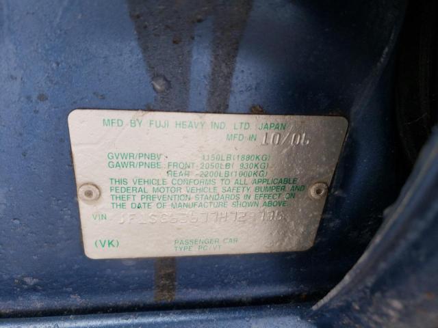 Photo 14 from auction – 2007 SUBARU FORESTER 2 with VIN JF1SG63677H729735
