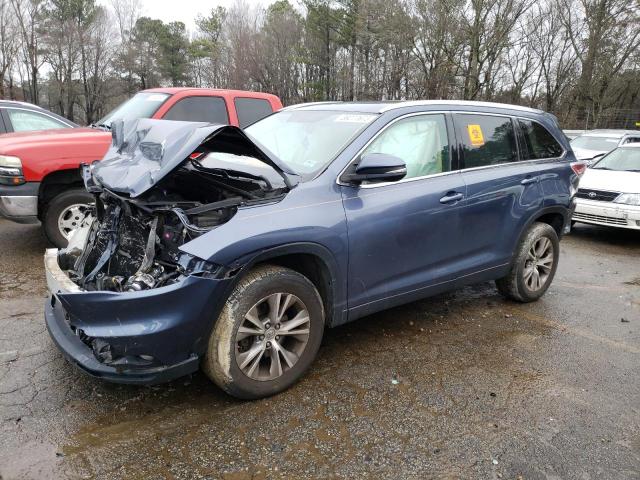 TOYOTA HIGHLANDER 2015 with VIN 5TDKKRFH2FS103138 - Photo from auction
