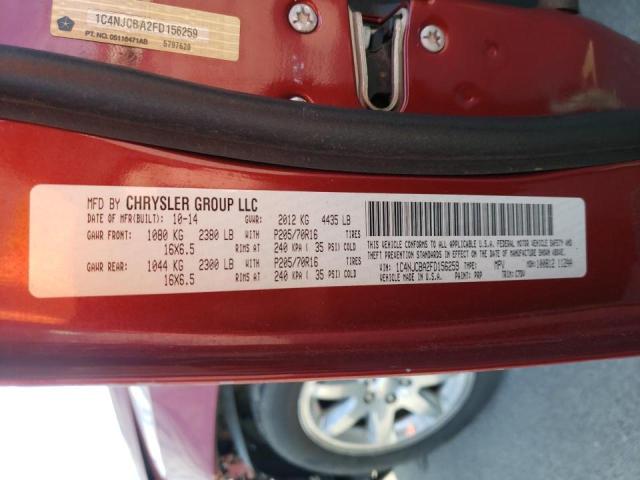 Photo 14 from auction – 2015 JEEP COMPASS SP with VIN 1C4NJCBA2FD156259