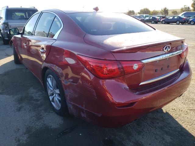 Photo 2 from auction – 2014 INFINITI Q50 BASE with VIN JN1BV7AP6EM691293