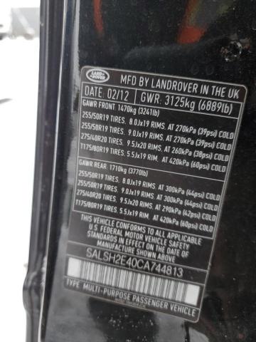 Photo 14 from auction – 2012 LAND ROVER RANGE ROVE with VIN SALSH2E40CA744813