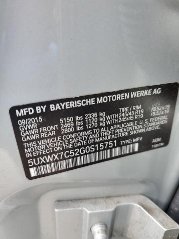 Photo 14 from auction – 2016 BMW X3 XDRIVE3 with VIN 5UXWX7C52G0S15751