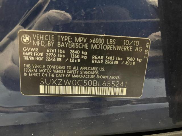 Photo 10 from auction – 2011 BMW X5 XDRIVE3 with VIN 5UXZW0C50BL655241