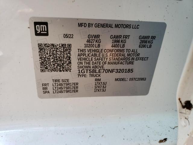 Photo 10 from auction – 2022 GMC SIERRA C25 with VIN 1GT58LE70NF320185