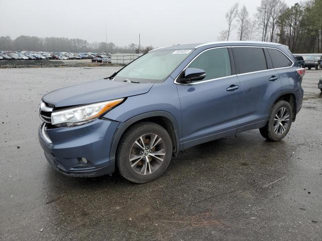 TOYOTA HIGHLANDER 2016 with VIN 5TDJKRFH6GS275430 - Photo from auction