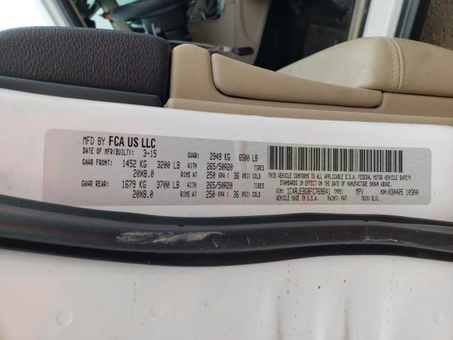 Photo 14 from auction – 2015 JEEP GRAND CHER with VIN 1C4RJEBG8FC769641