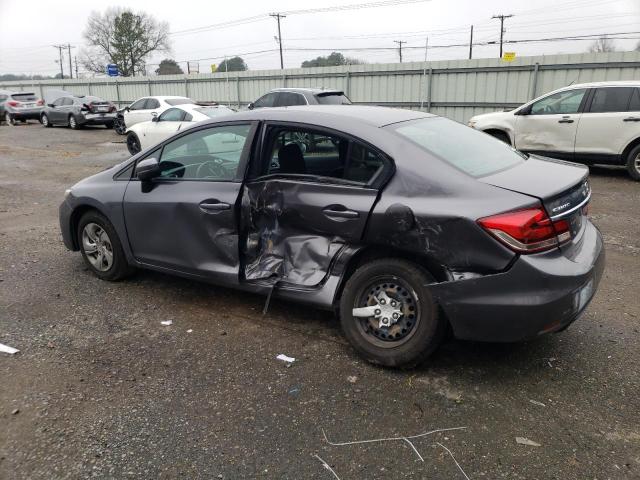 Photo 2 from auction – 2015 HONDA CIVIC LX with VIN 19XFB2F54FE119429