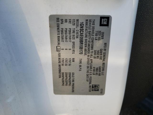 Photo 14 from auction – 2011 CHEVROLET TAHOE C150 with VIN 1GNSCAE09BR108170