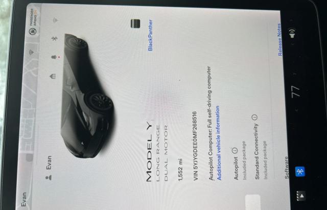 Zdjęcie 8 z aukcji – 2021 TESLA MODEL Y z VIN 5YJYGDEE0MF268516