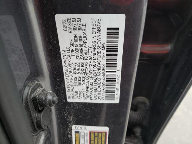 Photo 14 from auction – 2022 HONDA CR-V EX with VIN 7FARW1H55NE009804