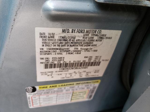Photo 14 from auction – 2008 FORD TAURUS X L with VIN 1FMDK03W38GA24481