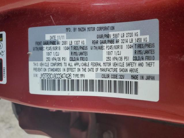 Photo 14 from auction – 2012 MAZDA CX-9 with VIN JM3TB3CV8C0347426