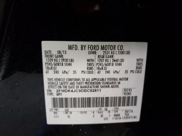 Photo 14 from auction – 2013 FORD EDGE SEL with VIN 2FMDK4JC9DBC92811
