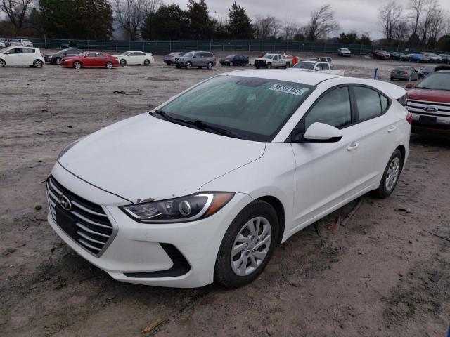 HYUNDAI ELANTRA SE 2017 with VIN 5NPD74LF2HH184263 - Photo from auction