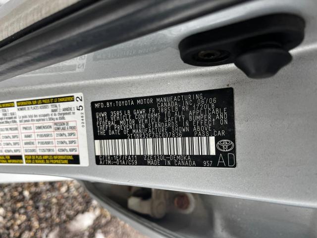 Photo 10 from auction – 2006 TOYOTA COROLLA CE with VIN 2T1BR32E76C697836