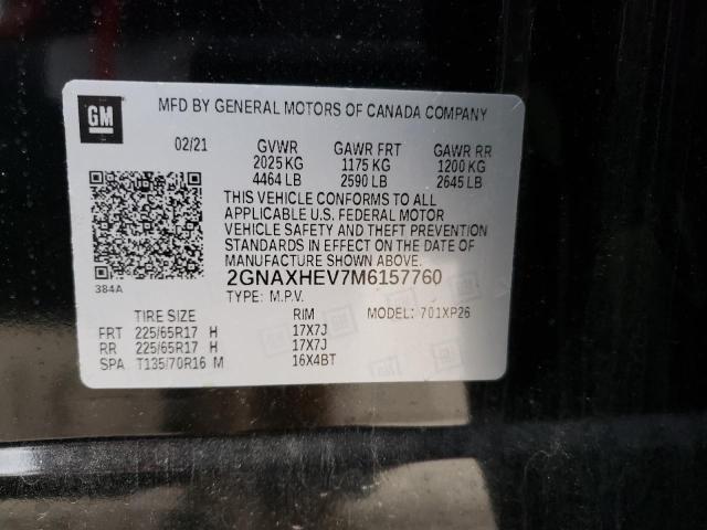 Photo 14 from auction – 2021 CHEVROLET EQUINOX LS with VIN 2GNAXHEV7M6157760