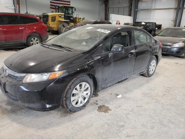 HONDA CIVIC LX 2012 with VIN 19XFB2F51CE060285 - Photo from auction