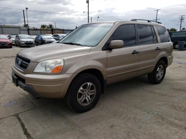 HONDA PILOT EXL 2004 with VIN 2HKYF18534H613150 - Photo from auction