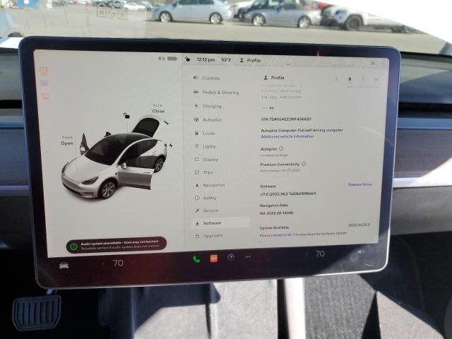 Photo 9 from auction – 2022 TESLA MODEL Y with VIN 7SAYGAEE0NF456620
