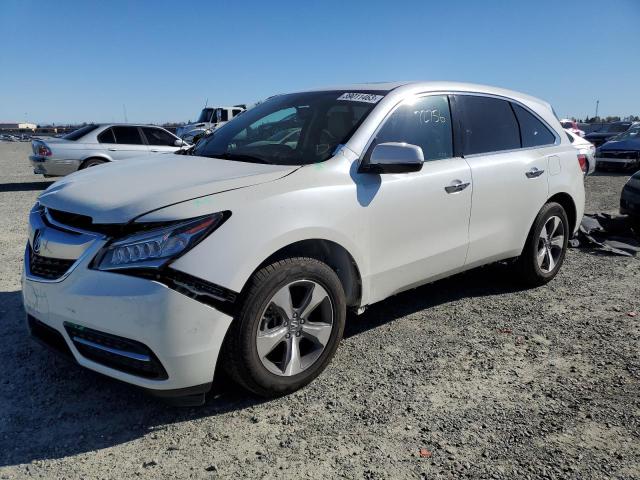 ACURA MDX 2014 with VIN 5FRYD3H28EB016596 - Photo from auction