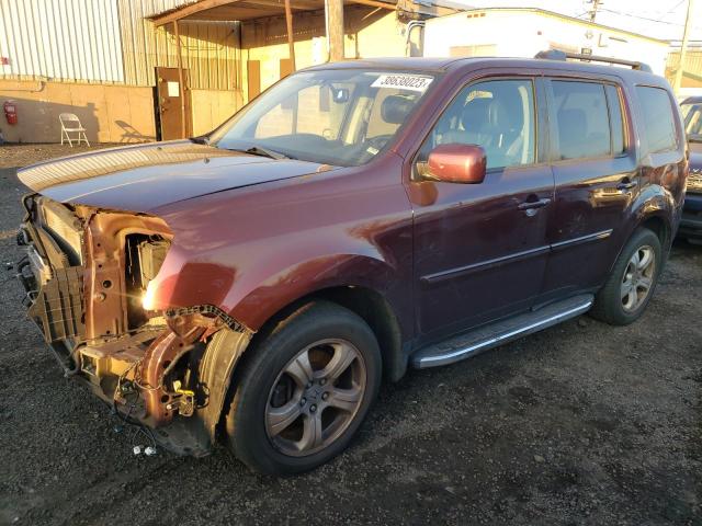 HONDA PILOT EXL 2015 with VIN 5FNYF4H52FB076662 - Photo from auction