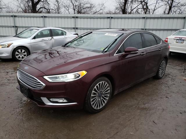 FORD FUSION SE 2017 with VIN 3FA6P0T98HR166056 - Photo from auction