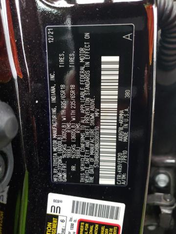 Photo 14 from auction – 2022 TOYOTA HIGHLANDER with VIN 5TDHBRCH9NS080910