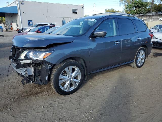 NISSAN PATHFINDER 2018 with VIN 5N1DR2MN2JC670489 - Photo from auction