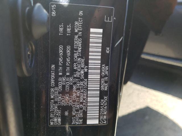 Photo 14 from auction – 2016 TOYOTA 4RUNNER SR with VIN JTEZU5JR4G5110404