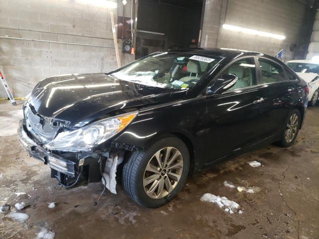 HYUNDAI SONATA SE 2014 with VIN 5NPEC4AC3EH827580 - Photo from auction
