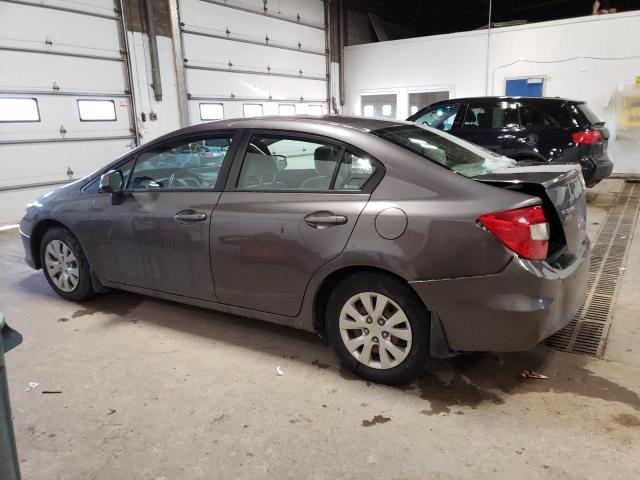 Photo 2 from auction – 2012 HONDA CIVIC LX with VIN 19XFB2F52CE082344