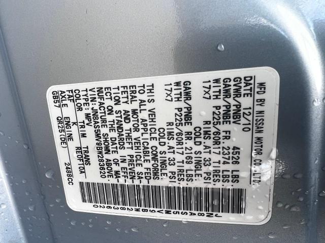 Photo 10 from auction – 2011 NISSAN ROGUE S with VIN JN8AS5MV9BW283620