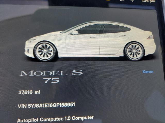 Photo 9 from auction – 2016 TESLA MODEL S with VIN 5YJSA1E16GF158951