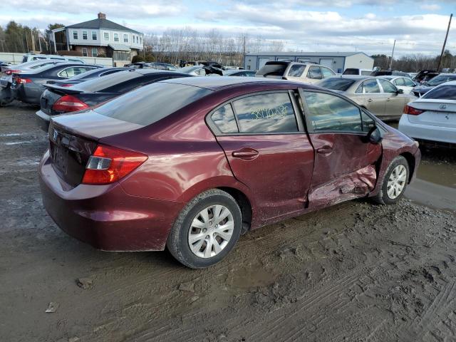 Photo 3 from auction – 2012 HONDA CIVIC LX with VIN 2HGFB2F57CH567861